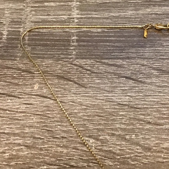 Monet Gold Tone & Off-White Enamel Ship's Buoy Life Preserver Pendant Necklace - Picture 5 of 7